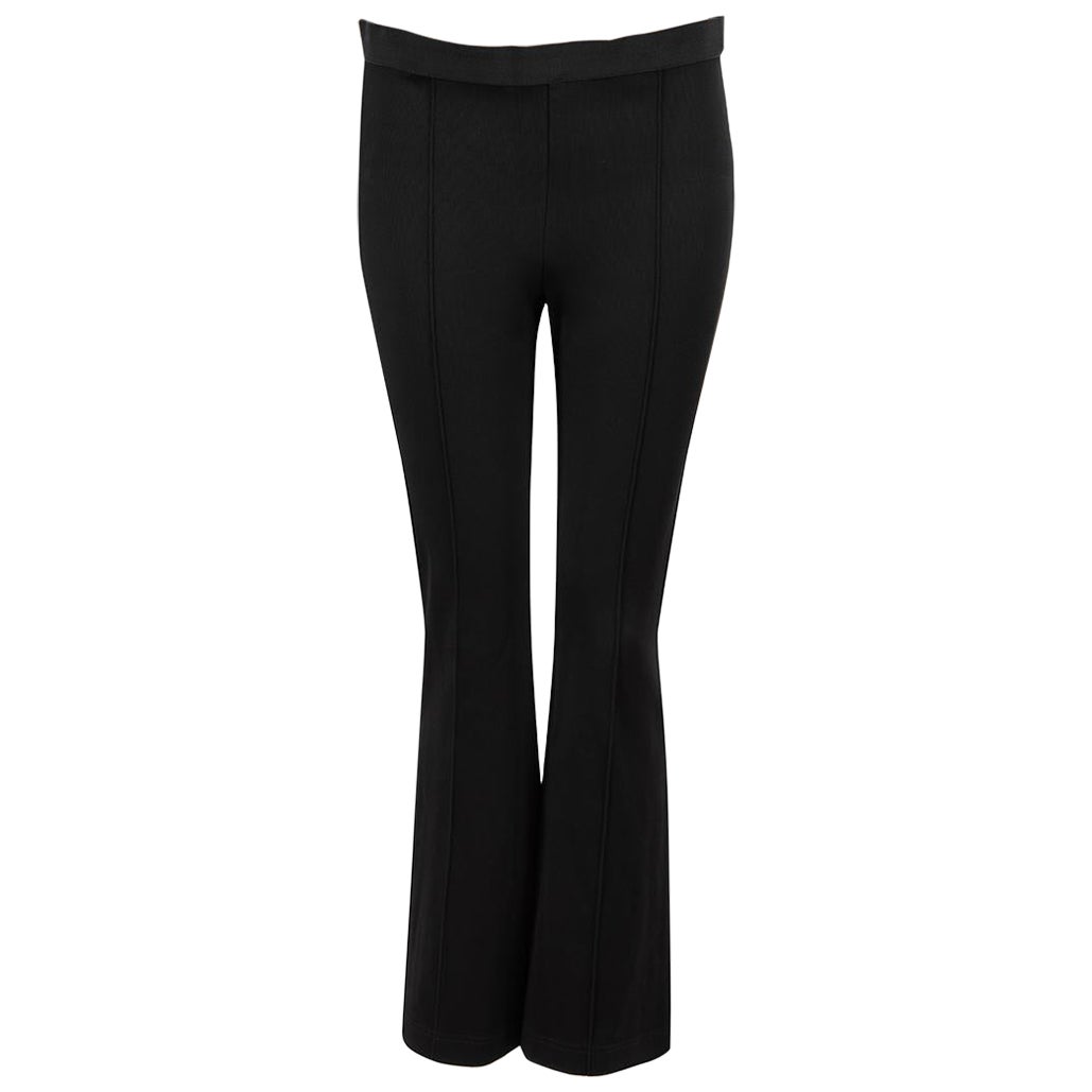 Helmut Lang Black Flared Elasticated Trousers Size L For Sale