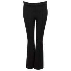 Used Helmut Lang Black Flared Elasticated Trousers Size L