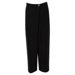 Alexander McQueen McQ Black Tapered Cropped Trousers Size XS