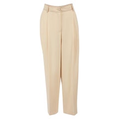 Chloé See By Chloé Peach Contrast Stitch Tailored Trousers Size XXL