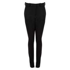 Victoria Beckham SS 15 Black Zip Skinny Trousers Size L