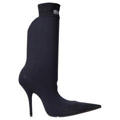 Balenciaga Black Knife Ankle Sock Boots Size IT 39