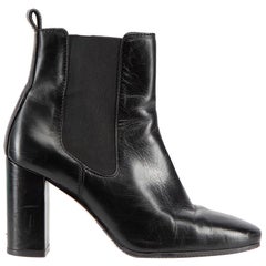 Used Stuart Weitzman Black Leather High Heeled Boots Size US 6