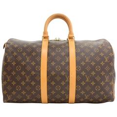 Vintage Louis Vuitton Keepall 45 Monogram Canvas Duffle Travel Bag