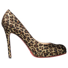 Christian Louboutin Brown Metallic Leopard Pumps Size IT 40.5