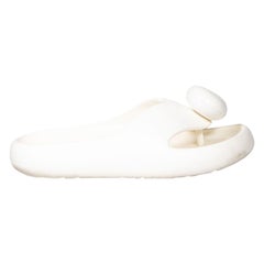 Loewe White Foam Thong Slide Sandals Size IT 39