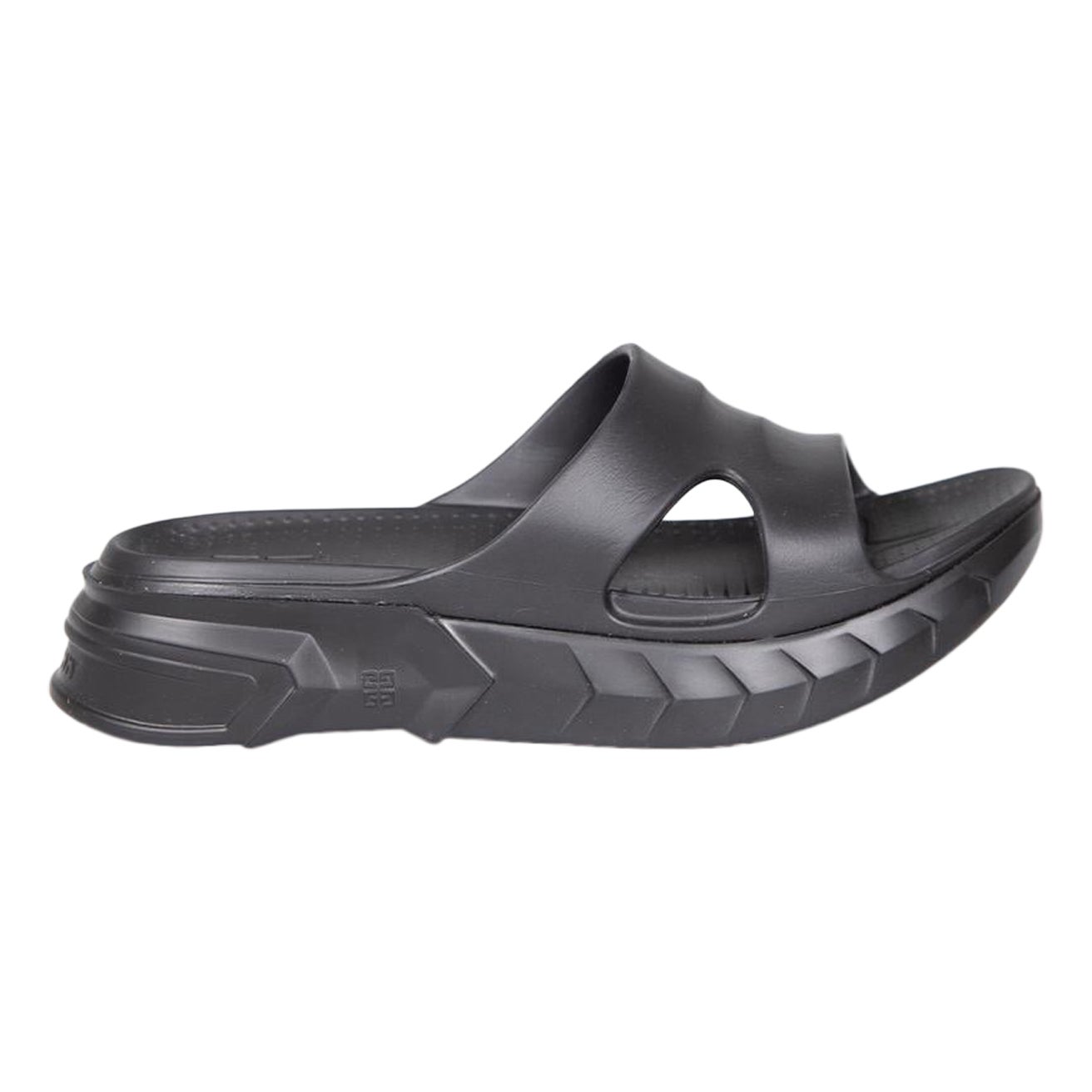Givenchy Black Rubber Marshmallow Slides Size IT 39 For Sale