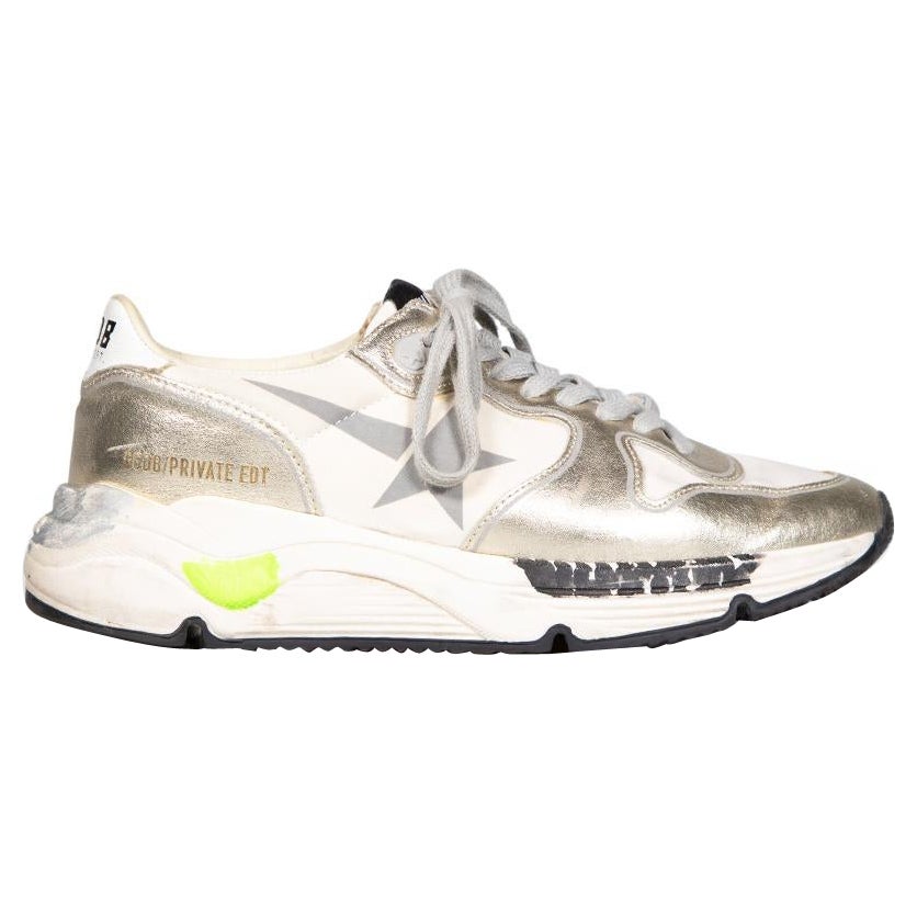 Golden Goose Metallic Private EDT Running Trainers Size IT 38 For Sale