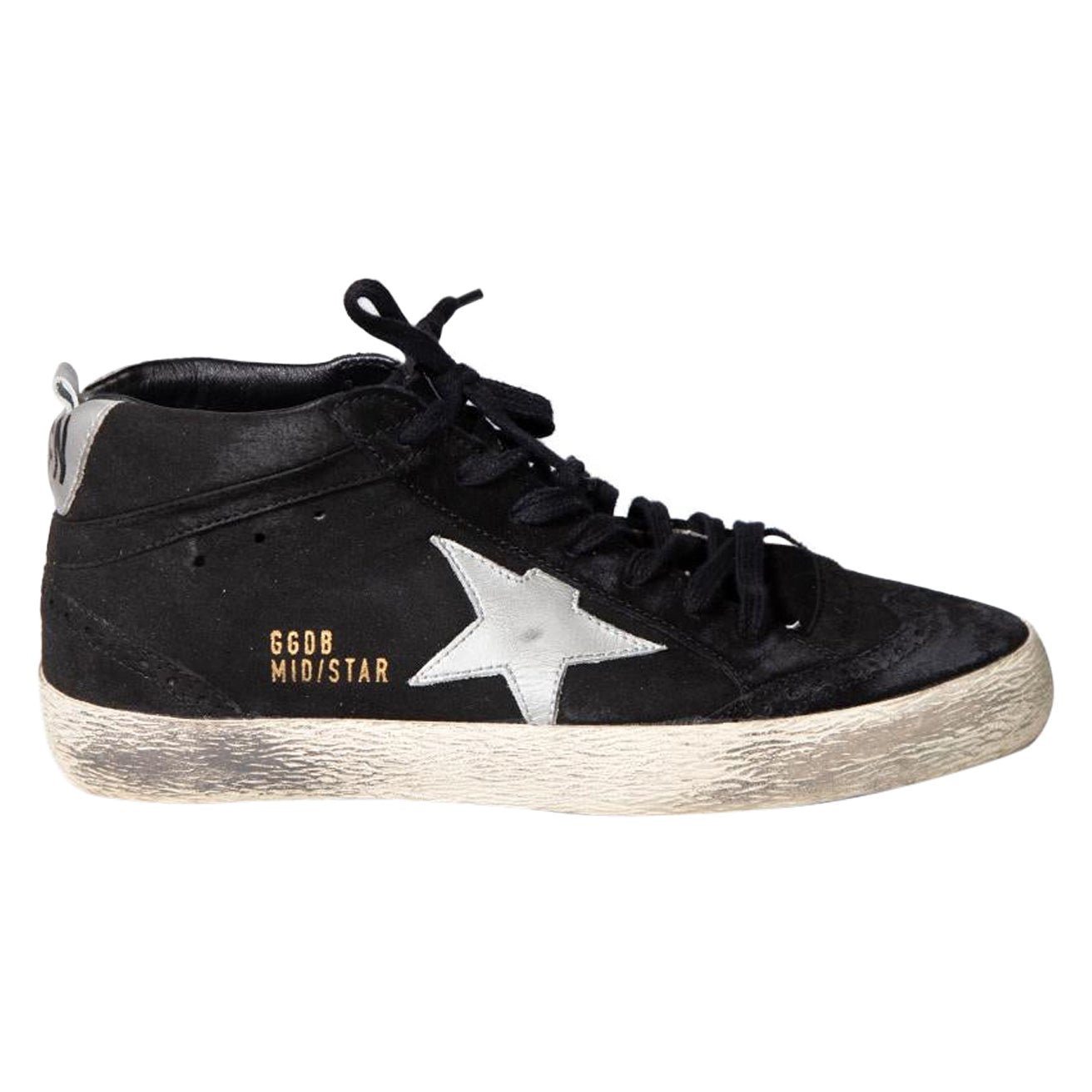 Baskets Superstar en daim de Golden Goose noir Taille IT 37 en vente