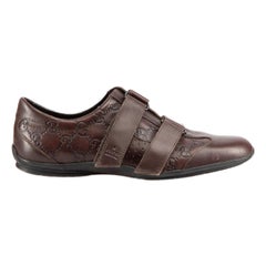 Gucci Chaussures Guccissima GG en cuir Brown Taille IT 38
