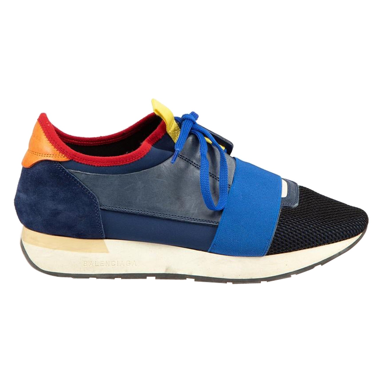 Balenciaga Blue Race Runner Trainers Size IT 39 For Sale