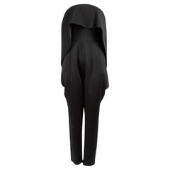 Honayda Black Drape Accent Jumpsuit Size M