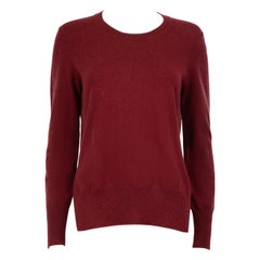 Isabel Marant Isabel Marant Etoile Burgundy Knitted Split-Hem Jumper Size S