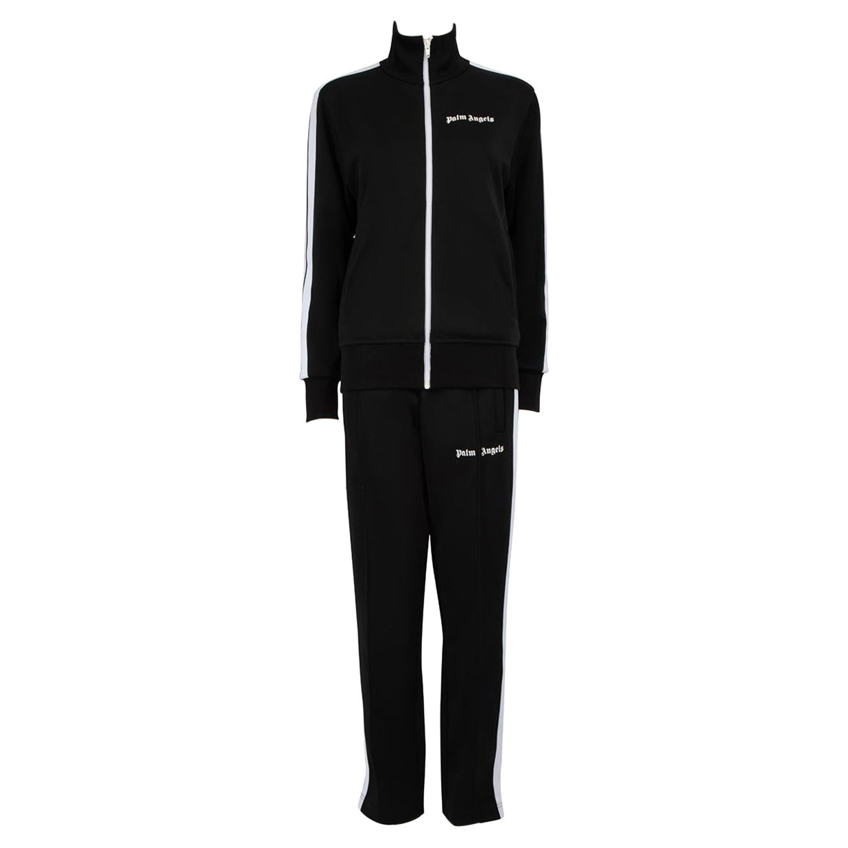 Palm Angels Black Striped Logo Tracksuits Size S For Sale