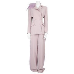 Honayda Purple Cut-Out Blazer & Trousers Set Size M