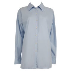 Acne Studios Blue Buttoned Long Sleeve Shirt Size L