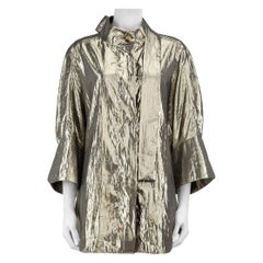 Rejina Pyo Metallic Oversized Shirt Size M