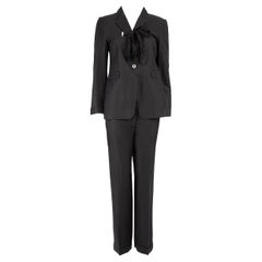 Dries Van Noten Black Blazer & Trousers Suit Size L