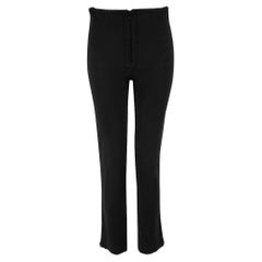 Isabel Marant Black Zipper Detailed High Rise Trousers Size S