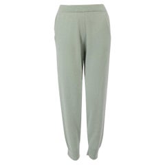 Allude Pale Blue Cashmere Knit Joggers Size XS
