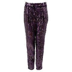 Honayda Purple Sequinned Trousers Size M