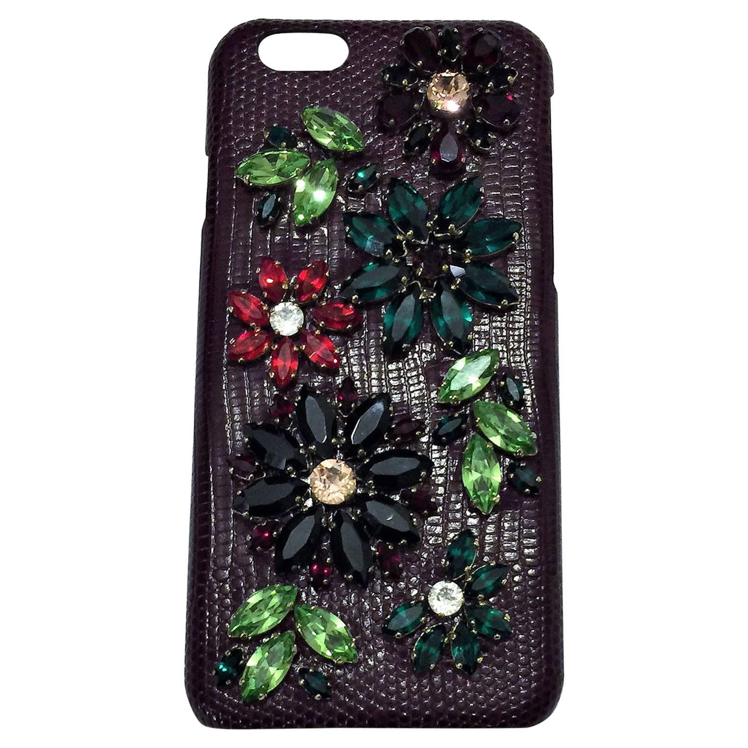 Dolce & Gabbana Crystal Embellished iPhone 6 Case.  