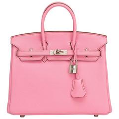 Hermes 5P Togo Birkin 25cm Palladium Hardware