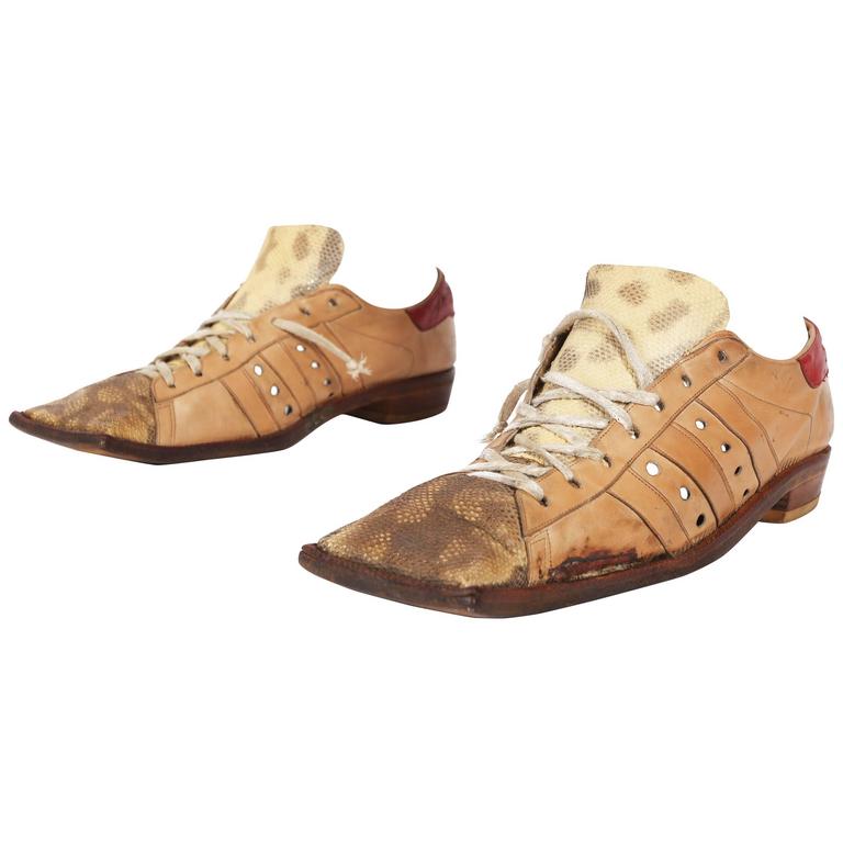 Worlds End ''Savages'' hammerhead lizard skin shoes, circa 1982 For Sale at  1stDibs
