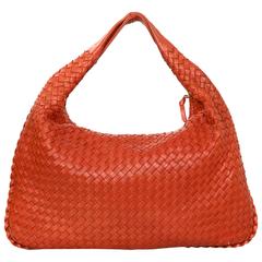 Bottega Veneta Rust Intrecciato Leather Medium Hobo Bag RT. $2, 200