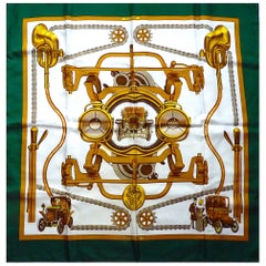 Vintage Hermes Scarf Special Edition for Musée Schlumpf in 1971 by Ledoux, New in Box