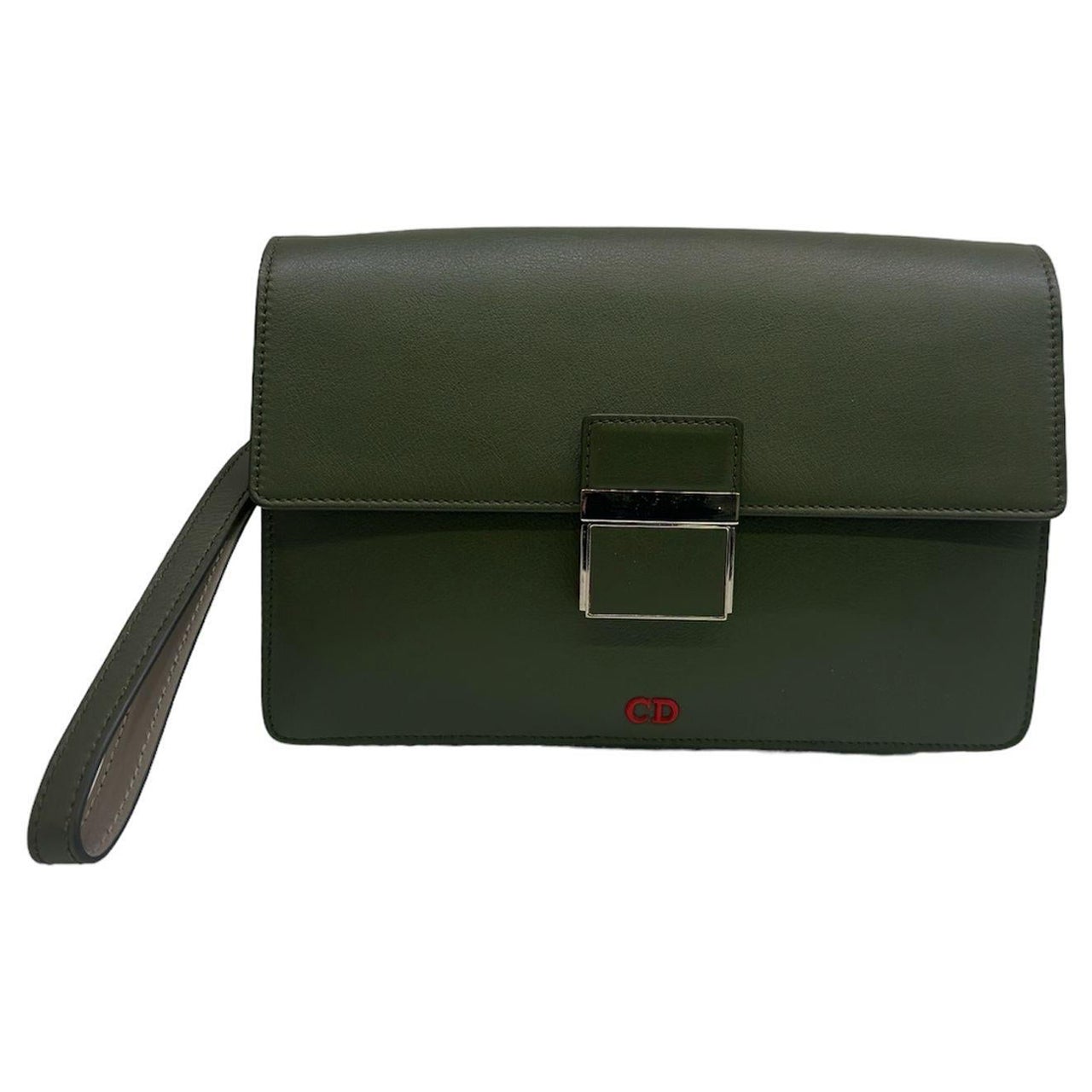 Borsa A Mano Dior Homme Clutch Verde For Sale