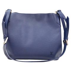 Louis Vuitton Mandara MM Myrtille Blue Epi Leather Shoulder Bag