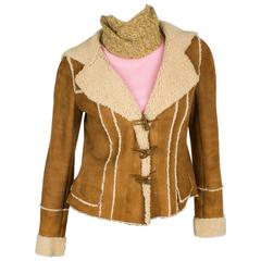 Chanel Lammy Coat - brown/gold 10