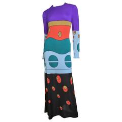 Louis Feraud Mod Maxi Dress 10