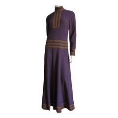Jean Varon Colorblock Maxi Dress 1970s