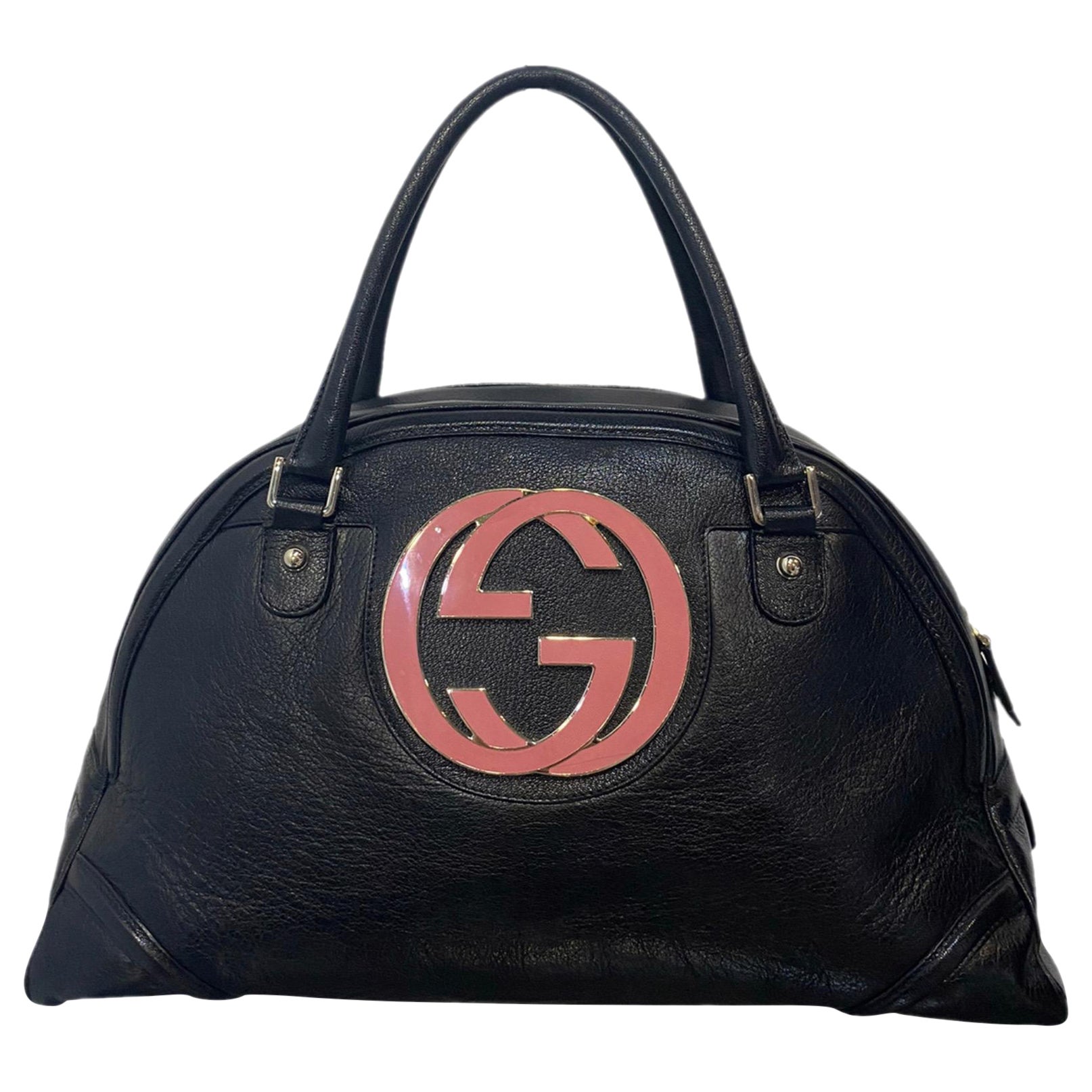 Gucci Blondie Black leather bag For Sale