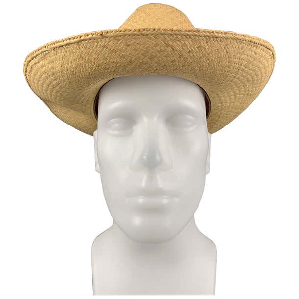 Vintage LOCK and CO HATTERS Size M Beige Straw Hats For Sale at 1stDibs