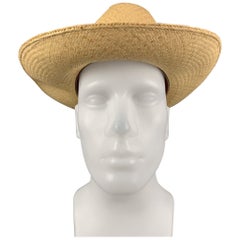 Vintage LOCK & CO HATTERS Size M Beige Straw Hats