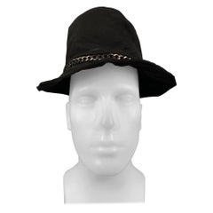 EMPORIO ARMANI Black See-Through Silk Bucket Hat