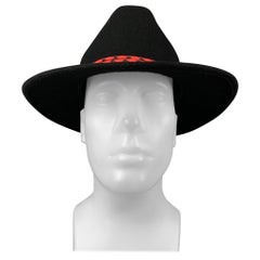 PAUL SMITH Size L Black Wool Hat