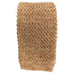 Used WILKES BASHFORD Khaki Knitted Silk Tie