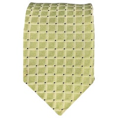 KITON Sage Squares Silk Tie