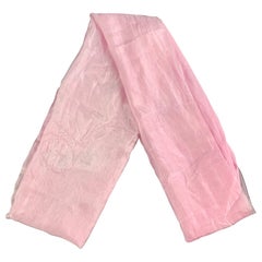 OUR LEGACY Pink Solid Cotton / Silk Scarves