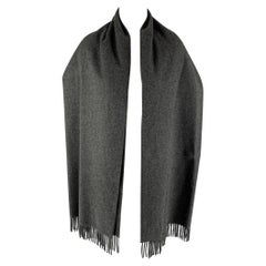 RALPH LAUREN Grey Heather Cashmere Shawl