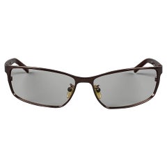 ERMENEGILDO ZEGNA Brown Acetate Metal Frames