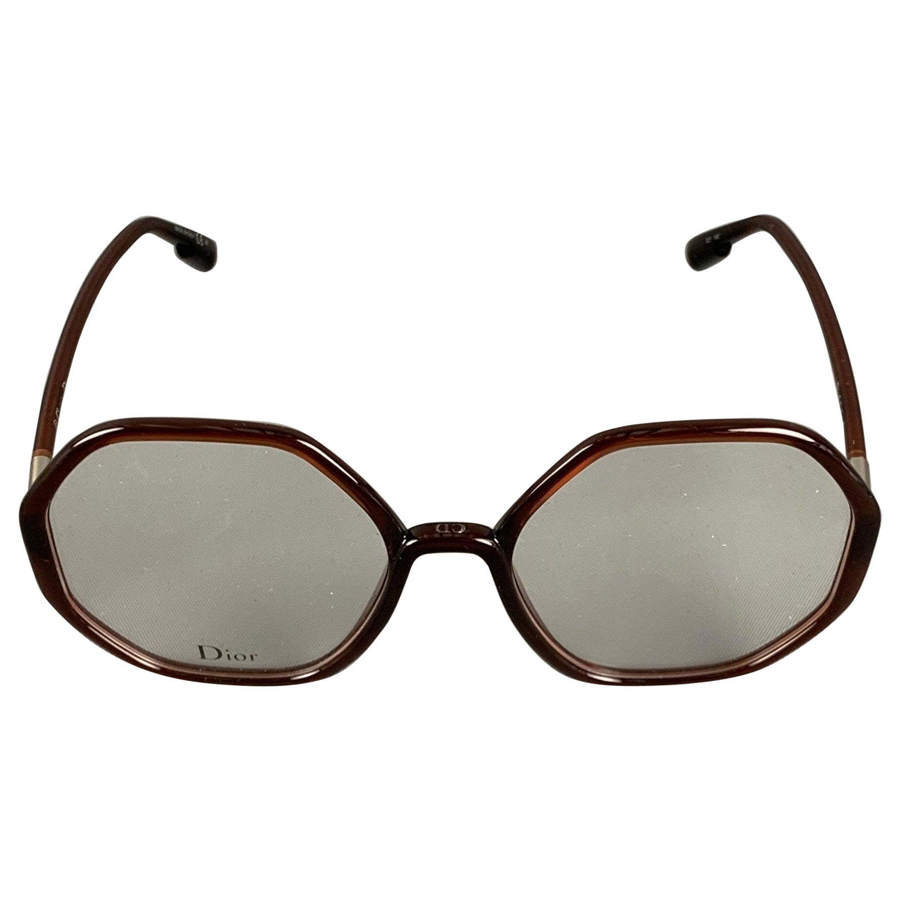 CHRISTIAN DIOR Brown Acetate Frames For Sale