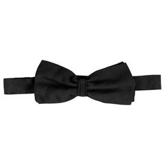Used WILKES BASHFORD Black Silk Chiffon Bow Tie