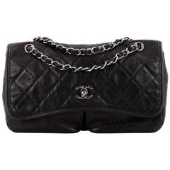 Chanel Natural Beauty Split Pocket Flap Bag Quilted Caviar Medium