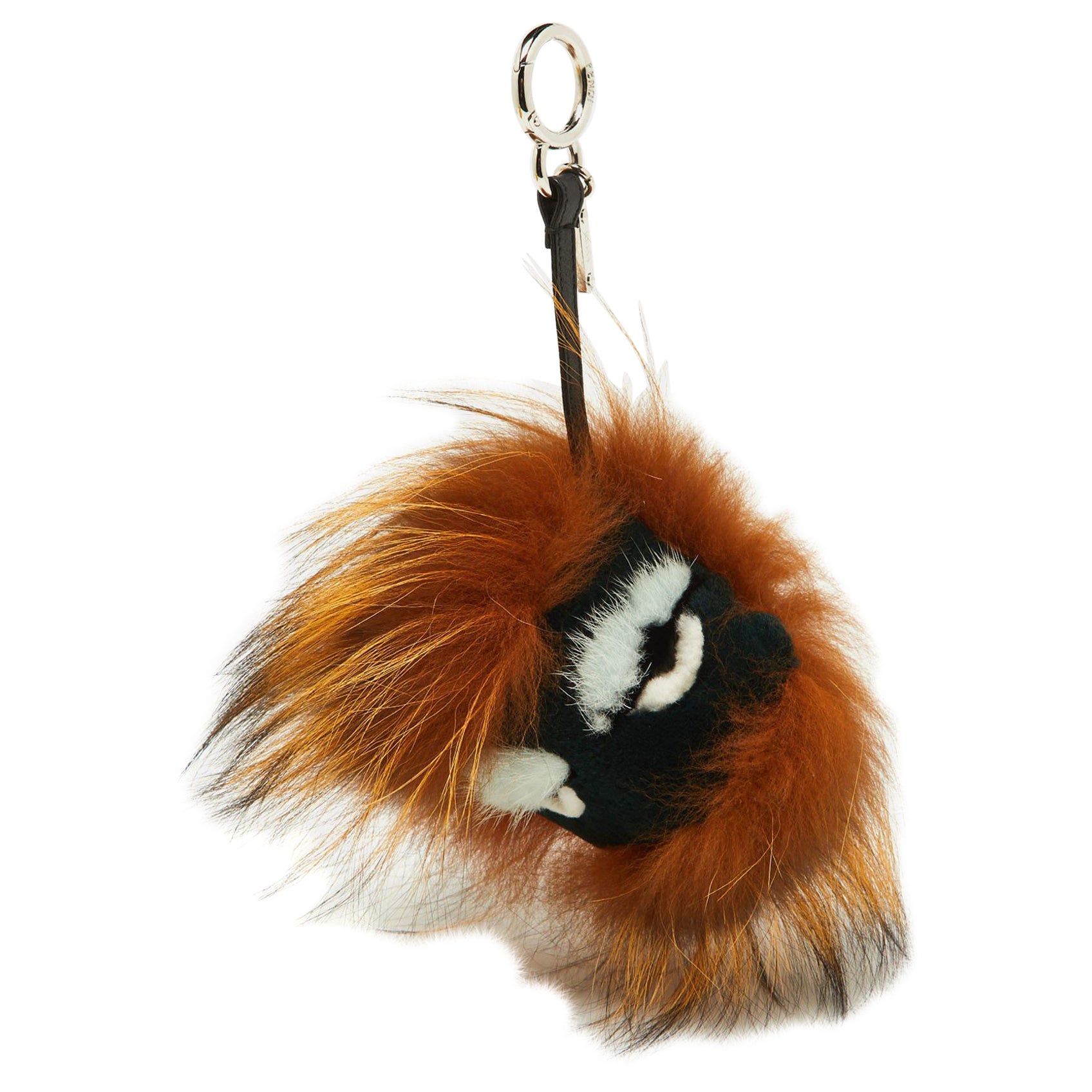 Fendi Multicolor Fox Mink Rabbit Fur Flamingo Kooky Monster Bug Bag Charm For Sale