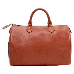 Retro Louis Vuitton Speedy 30 Kenyan Fawn Epi Leather City Hand Bag